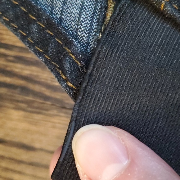 Dark Strtch Denim Overalls with Clear Gemlike Bottons sz 5/6 - Picture 13 of 13